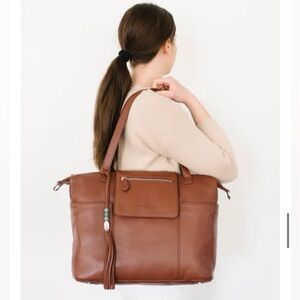 Lily Jade Brown Madeline Convertible Diaper Bag